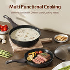 Nonstick Cookware Set, Titanium Coating Pan Set, Induction Cookware Oven Safe - Image 6