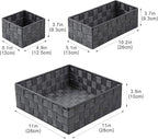 Posprica Woven Storage Baskets for Organizing, Small Baskets Cube Bin Container - Image 3