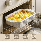 Small Casserole Dishes for Oven - 30 Oz Ceramic Baking Dish - 9x5 Rectangular - Image 3