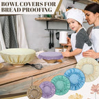10 Pack Cloth Bowl Covers for Bread Rising - Image 4