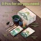 Clay&Fire Matcha Whisk Set，9 Pcs Ceramic Matcha Set, 15 OZ Matcha Bowl - Image 8