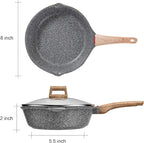 Starunder Induction Nonstick Skillet Frying Pan - Image 6