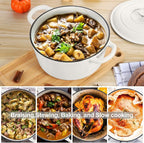 E-far 6 Quart Dutch Oven, Enameled Cast Iron Dutch Oven Pot - Image 4