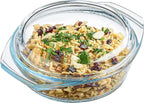 Glass Casserole Dish, 1 Quart Covered Bowl by SIMAX
