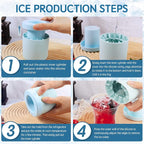 Cylinder Silicone Ice Cube Mold, New 3D Ice Cubes Maker, Decompress Ice Lattice - Image 5
