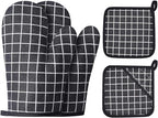 Oven Mitts and Potholders BBQ Gloves-Oven Mitts and Pot Holders by Win+Change