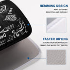 Kawani Black Coffee Bar Dish Drying Mats - Image 4