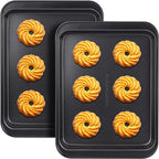 Small Cookie Sheets, Baking Pans, Nonstick Carbon Steel Baking Sheets, 9.5 X by OurProductYourLifestyle
