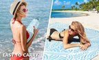 WIWIGO Beach Blanket Waterproof Sandproof Beach Mat 79" X 83"/10'x9'for 2-8 - Image 5
