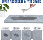 Quick Dry Stone Drying Mat for Kitchen Counter, Water-Absorbent Diatomaceous - Image 4