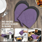 1 Pair Short Oven Mitts - Image 7