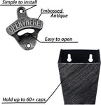 Old Fashioned Cast Iron Beer Cap Opener Wall Mounted Bottle Opener - Image 2