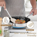 TeamFar Cooking Utensils Set, Heatproof & Healthy, Nonstick & Easy Clean - Image 5