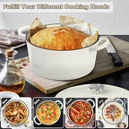 P&P CHEF 7QT Enameled Dutch Oven, Cast Iron Dutch Oven Pot - Image 7
