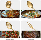 304 Stainlss Steel Matte Kitchen Utensils Set, Pasta Server - Image 4