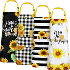 Geetery 4 Pcs Chicken Aprons for Women Rooster Print Apron Waterproof by Geetery