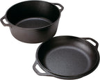 Lodge Cast Iron Double Dutch Oven - Image 2