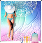 HIHOHO Beach Blanket Waterproof Sandproof Extra Large Beach Mat 79" X by HIHOHO
