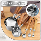Measuring Cups and Spoons Set, Premium Stainless Steel Measuring Cups and - Image 6