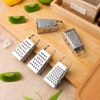 ABOOFAN 6Pcs Mini Box Graters, 4-Sided Stainless Steel Cheese Grater & Zester - Image 8