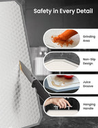 Cutting Board for Kitchen, Non Toxic Titanium Cutting Board, Double-Sided Metal - Image 4