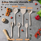 Onader Kitchen Utensils Set, Silicone Non Toxic Cooking Utensils - Image 8
