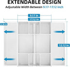 Marbrasse Expandable Desk Drawer Organizer, Mesh Drawer Organizer Tray - Image 2
