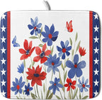 Giwawa 4th of July Flower Dish Drying Mat 16"x18" Independence Day Stars Dish by Giwawa