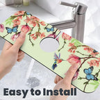 Bird Floral Flowers Dish Drying Mat - Image 8