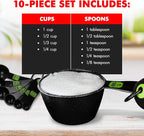 Chef Craft Easy to Ready Plastic Measuring Cup Set, 10 piece set - Image 4