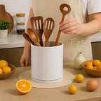 D'vine Dev 360° Rotating Utensil Holder – 7.2" Kitchen Utensil Crock - Image 5