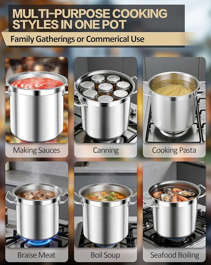 STOCKPOT Commercial Grade Large Stock Pots - Image 5