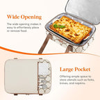 Lifewit Insulated Single Decker Casserole Carrier, Lasagna Lugger Holder - Image 5