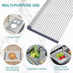 BBXTYLY Extra Large Expandable Roll Up Dish Drying Rack, Over The Sink Drying - Image 5