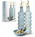 COOK WITH COLOR Glass Olive Oil Bottle Dispenser by CookwithColor