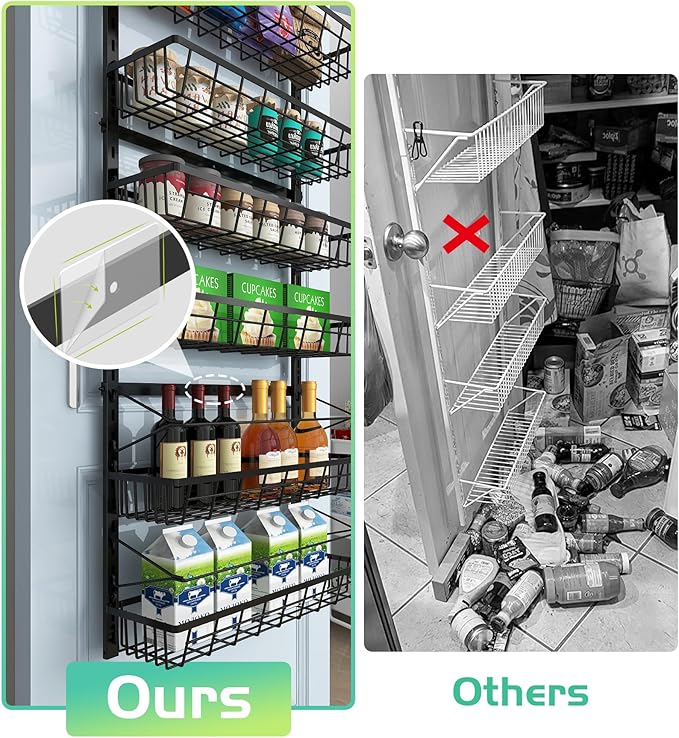 Mefirt 10-Tier Over The Door Pantry Organizer, Pantry Organization and Storage - Image 4