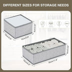 DIMJ Drawer Organizer Clothes Set of 8, Foldable Closet Drawer Bins, Underwear - Image 5
