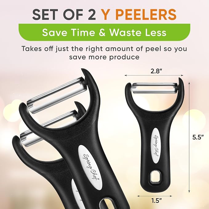Spring Chef Stainless Steel Vegetable Y Peeler - Image 5