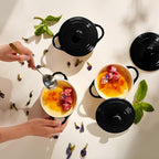 Kook Ceramic Mini Cocotte Set, Small Casserole Dishes - Image 4