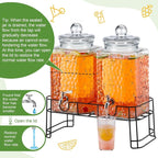 Honeydak 4.6 Gallon Glass Beverage Dispenser - Image 3