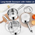 LIANYU 1 Quart Stainless Steel Saucepan, Small Sauce Pan - Image 8