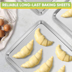 TeamFar Stainless Steel Baking Sheet, 20’’ x 14’’ Large Baking Sheet Pan - Image 8