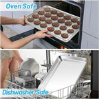 TeamFar Baking Sheet, 17.6’’ x 13’’ x 1’’ Stainless Steel Large Cookie Sheet - Image 3