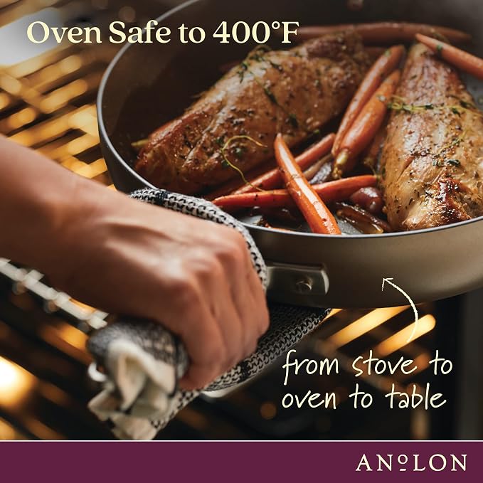 Anolon Advanced Home Hard-Anodized Nonstick Tapered Sauce Pan/Saucepot - Image 4