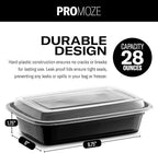 50-Pack Reusable Meal Prep Containers Microwave Safe Food Storage Containers - Image 3