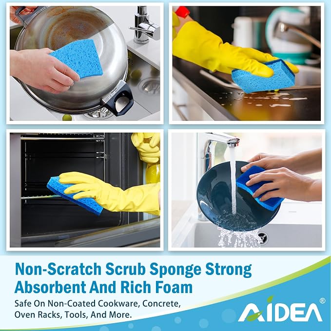 AIDEA Non-Scratch Scrub Sponge, Sponges - Image 6