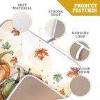 Fall Dish Drying Mat for Kitchen Counter 16×18 Inch Orange Pumpkin Drainer Pad - Image 4