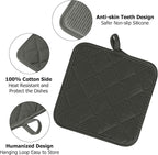 Kitchen Set Pack Of 5, Oven Mitts Pot Holders Pad And Towel Set, Heat Resistant - Image 4