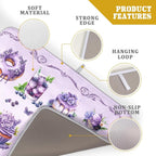 Purple Coffee Matt for Counter Sweet Dish Drying Mats for Dessert Lover Large - Image 4