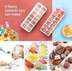Ice Cube Trays 4 Pack, Airabc Silicone Ice Cube Trays - Image 2